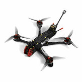 Drone de Corrida FPV HGLRC Setor D5 6S Analógico/HD de 5 Polegadas com Controlador de Voo Zeus F722 mini FC 45A V2 ESC 4 em 1 M80 GPS e Motor 2306.5 1900KV