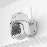DIGOO DG-ZXC40 320 ° PTZ 5MP 1080P 8 LED Vitesse WIFI Dome Caméra IP IR Vision nocturne en couleur Protocole ONVIF Carte TF et stockage en nuage Moniteur de sécurité extérieur CCTV