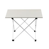 Mesa plegable ultraligera de aluminio para exteriores para acampar, barbacoa, mesa de té portátil y taburete con bolsa organizadora