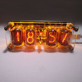 4桁の時計と組み立てられたレトロなIN-12グロー時計ColorfulLEDレトロな時計24時間インダストリアルスタイル
