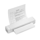 A4 Paper Printer Portable Photo Printer Direct Thermal Transfer Printer Mobile Printer BT Wireless Connection 300dpi 1pc Ribbon