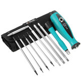 10 in 1 Multi-Bit Long Double Sided Inserts Magnetic Screwdriver Sets Repair Multifunction Hand Tool