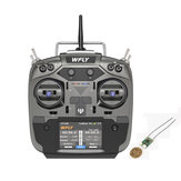Transmissor WFLY ET16S 2.4GHz 16CH FHSS Gimbals Sensor de Hall Modo2 Compatível com módulo R9M TBS Crossfires 4IN1 e receptor RF201S Saída PPM W.BUS SBUS para drone RC