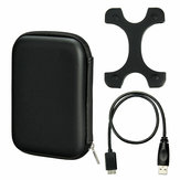 Case Bag + Micro USB 3.0-kabel + siliconen hoes voor 2,5 inch HDD harde-schijfbehuizing