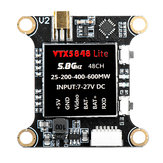VTX5848 LITE 48CH 5.8G 25/100/200/400 / 600mW Comutável FPV RC Drone VTX Módulo Transmissor de Vídeo OSD Control 