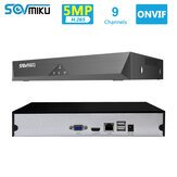 SOVMIKU SFNVR H.265 9CH 5MP CCTV NVR Hareket Algılama CCTV Ağ Video Kaydedici ONVIF P2P IP Kamera Için 4MP / 3MP / 2MP Güvenlik Sistemi
