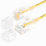 SAMZHE 0.5 ~ 5 M 10 Gbps Ultrafine CAT6A Amarelo Cabo Ethernet Patch Cabo de Rede LAN Magro