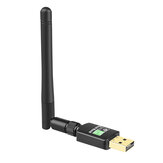 Karta sieciowa USB2.0 WiFi Adapter 600 Mbs dwuzakresowa z Bluetooth 5.0 z anteną 2dBi Karta sieciowa bezprzewodowa USB