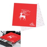 220 * 220mm Weihnachten Serie Beheizte Bett Aufkleber Gedruckt Oberfläche Build Sheet Für Creality Ender-3 Wanhao i3 3D Drucker Teile