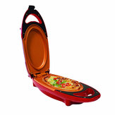 New Red Copper Pan Double-Coated 5 Minute Chef Non Stick Copper Cooker Frying Pan Omelet Machine EU Plug