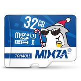 Mixza Christmas Shark Edición limitada 32GB U1 Clase 10 Micro tarjeta de memoria para réflex digital Cámara TV Caja MP3 