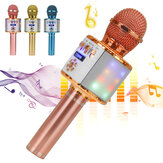 Bakeey DS898 3-IN-1 Microphone sans fil 2 * 13W Haut-parleur bluetooth HIFI TF Card 2600mAh Microphone de poche lumineux Enregistreur de chant pour KTV K Songs
