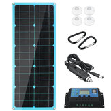 18V 30W Solar Panel Çift DC＆USB Monokristal Esnek Solar Şarj Cihazı w/ 10A Solar Kontrol Cihazı