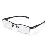 Progressive Multi Focus Photochromic Half Rimless Reading Glasses Sunglasses