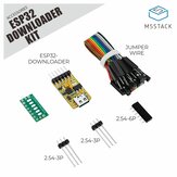 M5Stack® ESP32 Downloader Kit USB-TTL Adapter Board for ESP32/ESP8266 CP2104/CH9102 Chip Supports One-touch Download