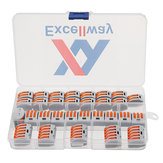 Excellway® 30個2/3/5ホールスプリング導体端子ブロック電気ケーブルワイヤーコネクタ