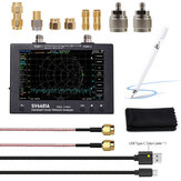 Analyzer sieci wektorowej NanoVNA o dynamicznym zakresie 100 dB, z ekranem dotykowym o przekątnej 7 cali, działający w zakresie 50 kHz-4400 MHz.