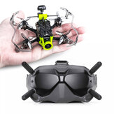 Drone de carreras FPV Flywoo Firefly Baby HD de 80 mm y 1.6 pulgadas con controlador de vuelo F7 4S BNF y combo Vista Nebula Nano V2 y DJI FPV Goggles V2