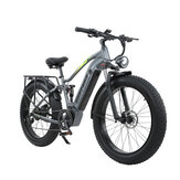 [EU DIRECT] BURCHDA RX80 Bicicleta Elétrica Motor 1000W Bateria 48V 17.5AH Pneus 26*4.0 polegadas Freio a Óleo Autonomia de 60-70KM Carga Máxima de 180KG Bicicleta Elétrica para Terrenos Nevados