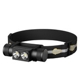 SEEKNITE H02A Dual SST40 LED 2200lm Ultrabright Başlıklık USB Şarj Edilebilir 18650 Baş Lambası Bisiklet Farı Arama Lambası
