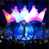 1 STÜCK Leuchten Crown Headbrand Polka Dot Blinkt LED Blinkt Für Geburtstagsfeier