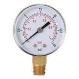 TS-50-15psi 0/15 PSI 0/1 Misuratore di pressione del compressore dell'aria del carburante a bassa pressione Bar Metro Tester di manometro idraulico