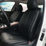 Σετ 9 τεμαχίων προστατευτικών καλύμματος καθίσματος αυτοκινήτου από τεχνητό δέρμα, μαύρο, για πέντε καθίσματα