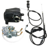 Carburetor Carby+Air Filter+Throttle+Choke Cable For YAMAHA PEEWEE YZinger PW50