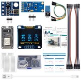 AOQDQDQD® ESP8266 Weather Station Kit with Temperature Humidity Atmosphetic Pressure Light Sensor 0.96 Display for Arduino IDE IoT Starter