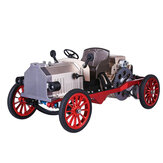 Modellino di auto vintage classica in metallo con motore elettrico per giocattoli a montaggio
