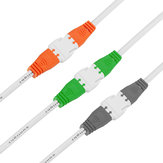Cavo del connettore a 2 pin arancione verde grigio per la luce a strisce a LED maschio femmina