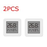 Thermomètre numérique à écran LCD intelligent Xiaomi Mijia 2Pcs, 2 capteurs de température et d'humidité bluetooth, humidimètre, application Mijia