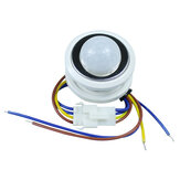 Interruptor ajustable de sensor de movimiento por rayos infrarrojos PIR con retardo de tiempo para lámpara de techo AC85-265V
