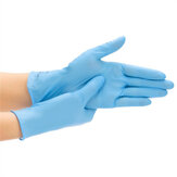 50Pairs S / M / L gants en latex de nitrile nettoyage caoutchouc bleu Soft tatouage épaissir