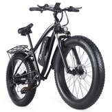 [EU Direct] SHENGMILO MX02S Bicicleta elétrica de 26 polegadas, 1000W, 48V, 17Ah, alcance de 40-50KM, carga máxima de 150KG, bicicleta elétrica de 21 velocidades