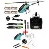Omezená nabídka Eachine E160 V2 6CH Dual Brushless 3D6G systém Flybarless RC vrtulník RTF 4 verze baterií s balíčkem příslušenství zdarma