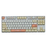 JSJT 139 Keys Shiba Inu Keycap Set English/Japanese QX Profile PBT Sublimation Custom Keycaps for Mechanical Keyboards