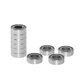 TWO TREES® 10Pcs Full Metal Flange Ball Bearing 608/623/624/625/626/688zz Deep Flanged Pulley Wheel for 3D Printer