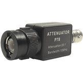 P78 20:1 Tłumik sygnału 10 MHz Bandwidth Akcesoria do oscyloskopu Adapter BNC wersja ulepszona HT201