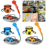 12V Camping Shower 20L Folding Bucket Bag Portable Car Washer High Pressure Power Electric Pump Washer Outdoor Camping Travel