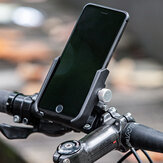 Soporte para teléfono de bicicleta ROCKBROS B2-BK / B2-1BK de aleación de aluminio con ancho de 6-10 cm y rotación de 360 ​​° y 180 ​​° para accesorios de bicicleta.
