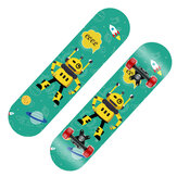 23.5inch Skateboard Natural Maple Complete Skate board Beginner＆Professional for Cruising Carving Free-Style Downhill