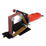 Acessório de lixadeira de cinta para rebarbadora Drillpro Adaptador de cinta de lixar de metal/ madeira Utilize com rebarbadora angular 100