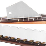 Herramienta de reparación de luthier: regla recta de acero para mástil de guitarra con comprobador de trastes