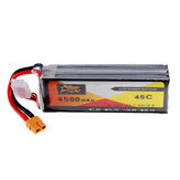 Batterie Lipo ZOP Power 14.8V 4500mAh 4S 45C avec connecteur XT60