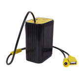 XANES® 6x18650 Akkupack-Gehäuse 5V Power Bank Box 8.4V Fahrradlichter-Batteriespeicherbox Wasserdichtes Stromdisplay für Outdoor-Radfahren