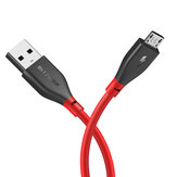 BlitzWolf® AmpCore Ⅱ BW-MC11 2.4A Micro USB Câble des Données de Charge 3.33ft / 1m avec Bande Magique