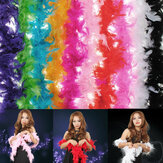 Kostüm Fluffy Feather Boa Hen Gece Partisi Düğün Elbise Up Fular