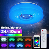 Bluetooth светодиодный потолочный свет RGB 3D объемный звук музыкальный светильник с возможностью регулировки яркости через приложение с дистанционным управлением