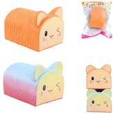 Sunny Squishy Cat Kitten Toast Bread 12.5cm Soft Slow Rising Collection Παιχνίδι Διακόσμηση Παιχνίδι Με Συσκευασία